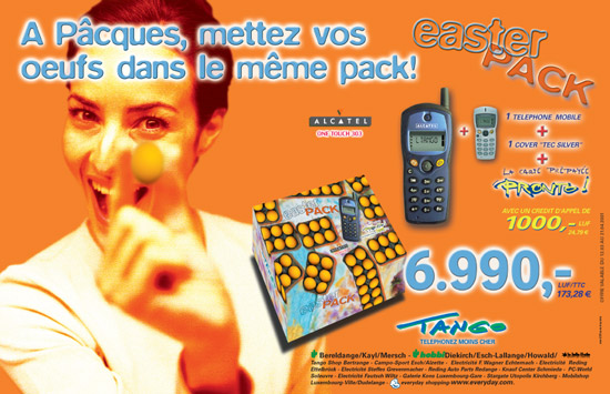 Tango Easter Pack Promotional Advertising