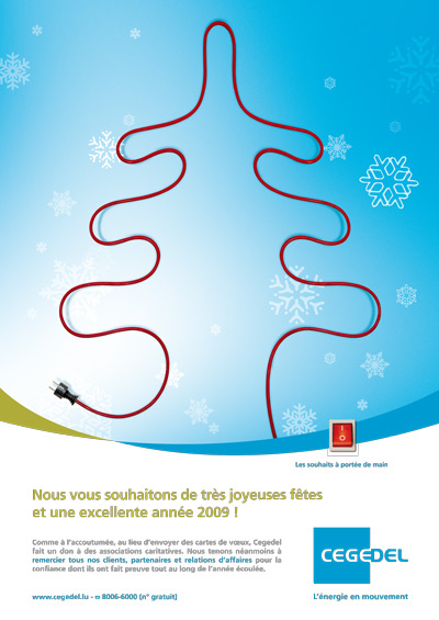 Cegedel Season's Greetings Print Ad
