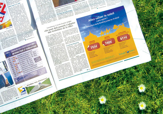LuxairTours promotional campaign