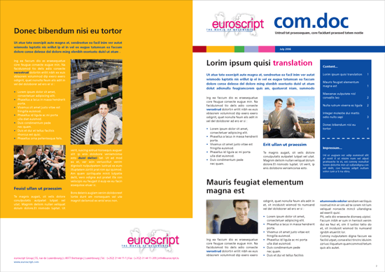 Unreleased euroscript newsletter