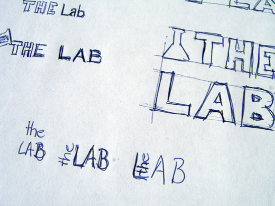 first logo scribbles