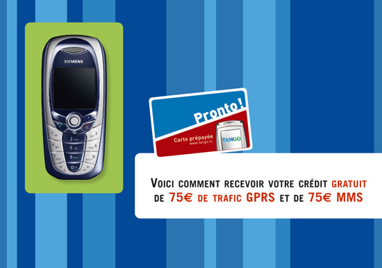 Tango mobile phone voucher
