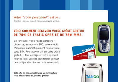 Tango mobile phone voucher