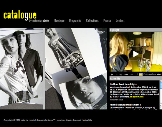 natercia rebelo website design and coding