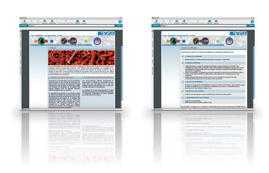 Escem website design