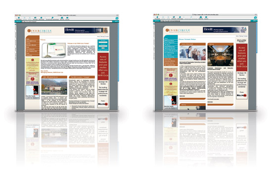 Inhr-Circle website layout