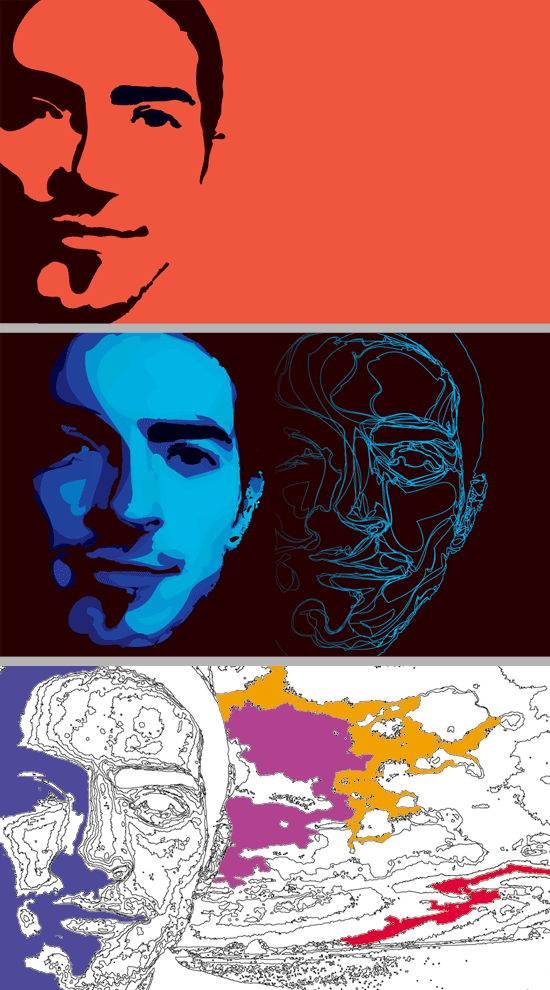 vectorized autoportraits