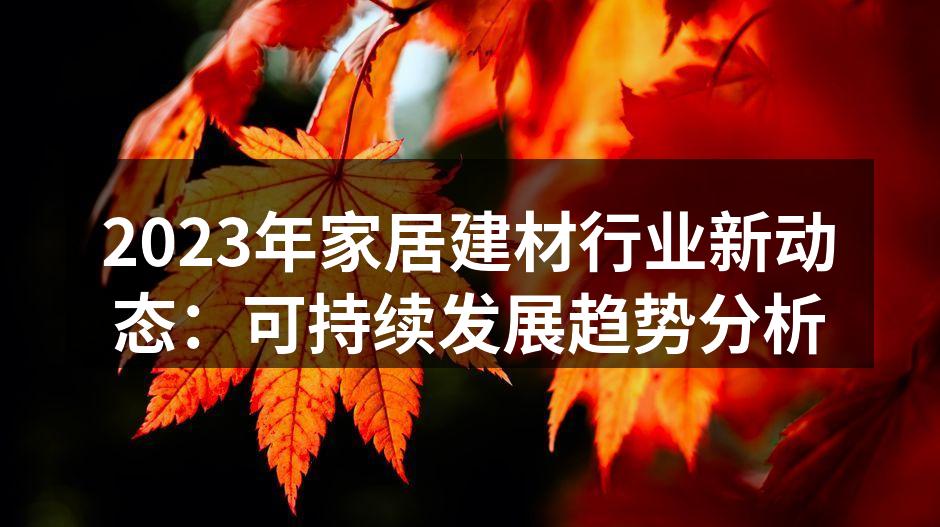 可持续材料的精美家居设计
