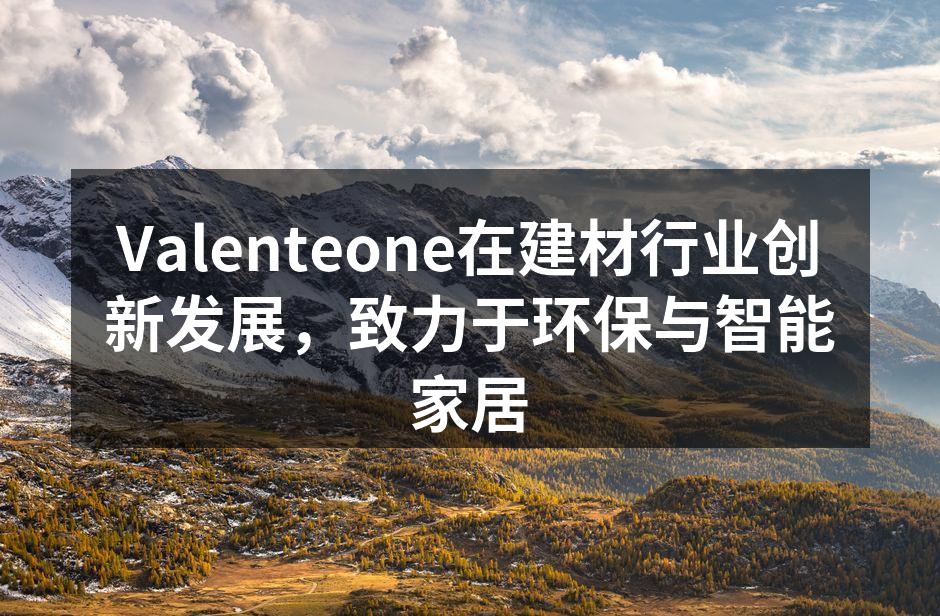 Valenteone新型环保建材展示